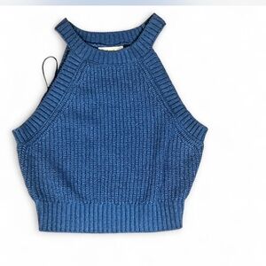 Blue Knit Women's Top